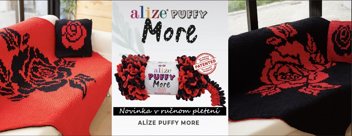 Puffy MORE novinka v ručnom pletení od Alize 